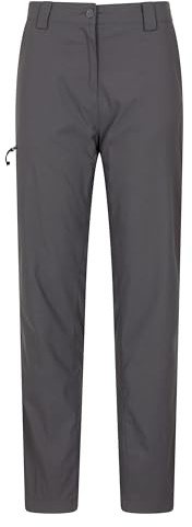 Mountain Warehouse Winter Hiker Stretch Womens Trousers - Stretchy & Quick Dry Ladies Bottoms with Lots of Pockets - Autumn Winter, Walking, Hiking, Outdoors & Trekking Grey Women's Size 10