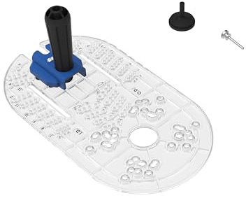 Kreg Trim Router Base Plate, Wood Router, Fits Most Trim Routers | Single Grip Handle for Accurate Routing, Stability and Visibility, for 3-1/2 to 15 Diameter Circles, Fits Most Trim Routers