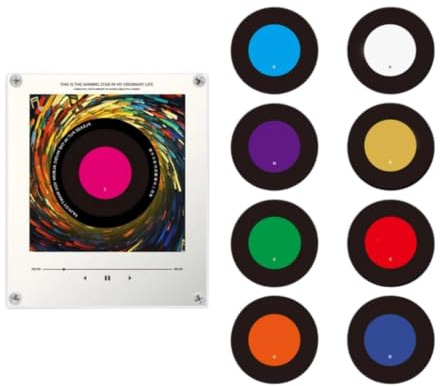 Imanes de música para , calcomanías de grabación de sonido con reproductor giratorio
