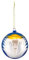 Alessi Weihnachtsbaumkugel aus mundgeblasenes Glas, Multicolor, 9 x 9 x 9 cm, 1er Pack (1 x 1 Stück)