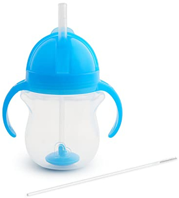 Munchkin Click Lock Weighted Flexi-Straw Cup 7 Ounces, Assorted Colors (1 Bottle Selected at Random)