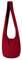 PANASIAM Schultertasche einfarbig, Bordeauxrot, L