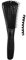 Brosse démêlante pour cheveux naturels noirs, brosse démêlante pour femmes afro-américaines 3a/4b/4c, cheveux fins, cheveux bouclés épais et cheveux crépus ondulés. noir