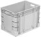 Stabile Eurobox 60x40x42cm Made in Germany | Eurobehälter in verschiedenen Höhen & Farben | Stapelbox ideal für Ordnung, Transport & Lager | Premium Qualität (420 mm, grau)