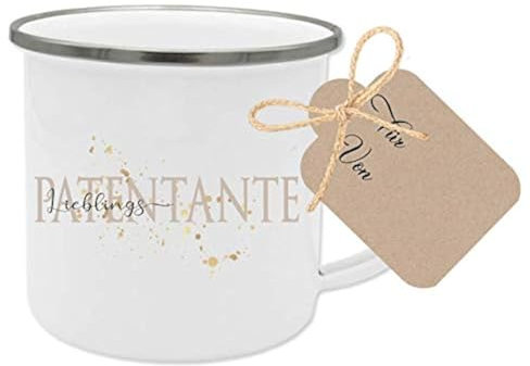 Manufaktur Liebevoll Patentante Geschenk Tasse Lieblingspatentante - Besonderes Geschenk Tasse für die Patentante - Geschenkidee als Dankeschön, zum Geburtstag, Weihnachten u.v.m