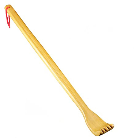 VEGCOO Rascador de espalda de madera, masajeador manual de espalda largo para relajación corporal, alivio de molestias y picazón (1 unidad)