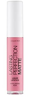Collection Cosmetics Lasting Perfection Matte Liquid Lipstick, Moisturising, Transfer-Proof, 3.5ml, Ambitious