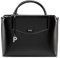 Picard Tasche Damen Shopper Berlin Schwarz | Handtasche aus Echtleder mit Reißverschluss, gesichertem Innenfach & abnehmbarem Schultergurt | Elegant, Modern, Hochwertig | kleine Handtasche