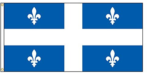 Bandiera provinciale Duraknit Quebec, 91,4 x 182,9 cm