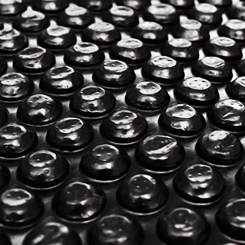 MOONAIRY Piscine Bâche à Bulles Flottant Bâche Solaire à Bulles Flottant pour Piscine Film Solaire de Piscine PE rectangulaire Flottant 6x4 m Noir