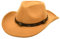 Faringoto Cowboyhut Herren Cowgirl Hut Filzhut Fedoras Hüte für Damen, camel, Einheitsgröße