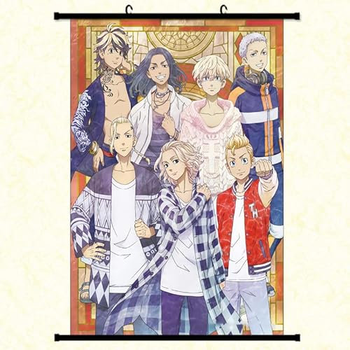 RHODAN Anime Deko Für Zimmer,Anime Poster Scroll Anime Wandkunst 40x60cm/16 * 24 Zoll,anime Poster Posterleiste (9)