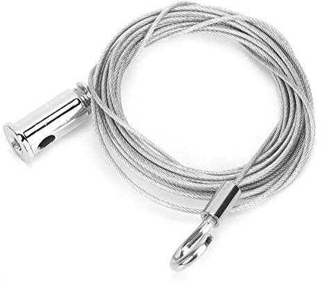 Eujgoov Lampadario a Fune Lampadario in Acciaio Filo di Acciaio, Apparecchio a Soffitto Fune Apparecchio a Soffitto Lampade a Sospensione Accessori per Lampade