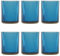 KEDEA 6 Bicchieri Acqua In Vetro Colorati, Bicchiere Colorato Elegante, Lavabili In Lavastoviglie, Bicchieri In Pasta Colore, Multicolore Collezione Charleston Bicchieri Acqua Blu