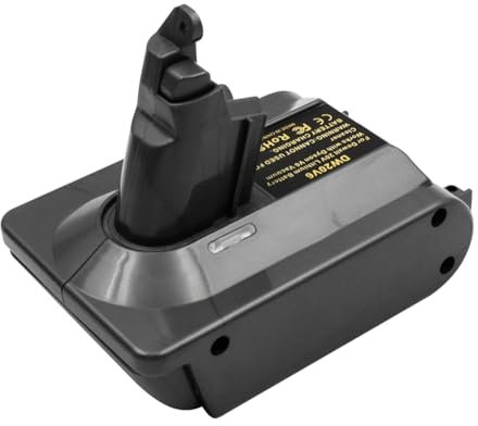 ZONADAH V6 Adapter for compatible with Dewalt 20V Battery Converted to Replace for compatible with Dyson V6 Battery Work for V6 Series Vacuum Cleaner Sweeper(Adapter only)