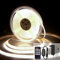 luktix Striscia LED Bianca Naturale 10m, 4000K Striscia LED Dimmerabile 24V, CRI92 +, larghezza 8mm, con Telecomando e alimentazione, per la decorazione domestica, cucina, specchio (4000K, 10M)