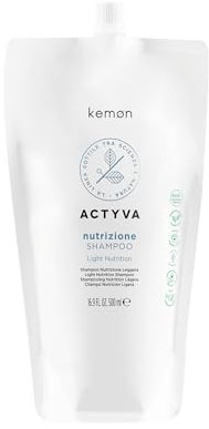 Kemon - Actyva Nutrizione Shampoo, feuchtigkeitsspendende und schützende Wirkung für Haut und trockenes Haar, mit Hafer und Olivenöl, Glanz-Effekt - 500 ml