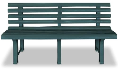 Gartenbank 145,5 cm Kunststoff Grün,43584