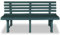 Gartenbank 145,5 cm Kunststoff Grün,43584