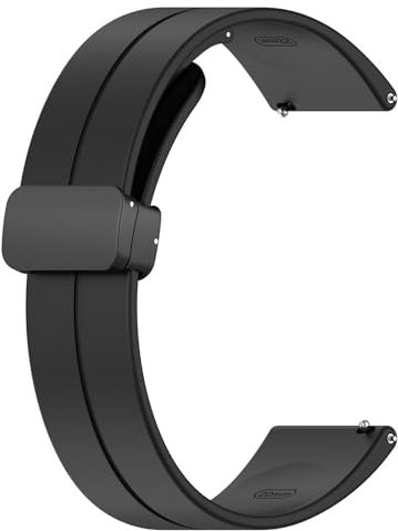 Sport Magnetisch Armbänder für Withings ScanWatch 38mm Armband Damen Herren, 18mm Magnetverschluss Silikon Weiches Uhrenarmband Sport Verstellbares Ersatzband für Withings ScanWatch 38mm
