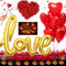 YOUYIKE Herz Heiratsantrag Deko Set, Luftballons Valentinstag Deko, Red Hearts Balloons Pack of 6 Romantisch Rot Herz Balloon Valentine'S Day Love Folienballon Herz Geburtstagsdeko Frauen