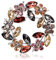 Strass Brosche Damen,Ymapinc Bunte Kranzbrosche Elegante Brosche Kristallbrosche Passend für Damenmantel Frack Mantel Schal Hochzeit Geburtstagsfeier