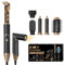 UKLISS Airstyler 5 in 1 Ionen Föhn [60,000RPM] mit Luft-Lockenstab Rundbürstenföhn Ionen Haartrockner Warmluftbürste Airbrush Hairstyler Stylingbürsten 5 in 1 Haarstyler Airbürste, Schwarz/Gold