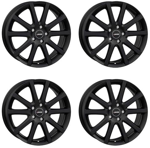 4x Autec Felgen SKANDIC 6.0x15 ET31 4x100 Schwarz matt kompatibel mit Citroen C1