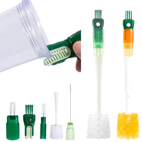 5in1 Water Bottle Brush, Multifunctional Water Bottle Cleaning Brush, Water Bottle Cleaning Brush Baby Bottle Cleaner Brush, Cleaning Brushes for Small Spaces Water Bottle