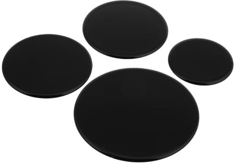 Kisangel 4pcs Gas Stove Cap Replacement Cooktop Burner Covers for Camper Stove Gas Hob Covers Flame for Burner