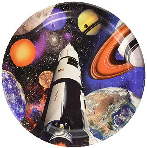 Creative Converting Outer Space Round Paper Dinner Plates, 9 - 8 Pcs.