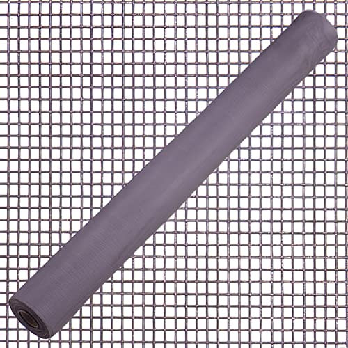 Maurer 1190220 – Tela zanzariera in fibra di vetro, colore grigio, rotolo da 50 m/150