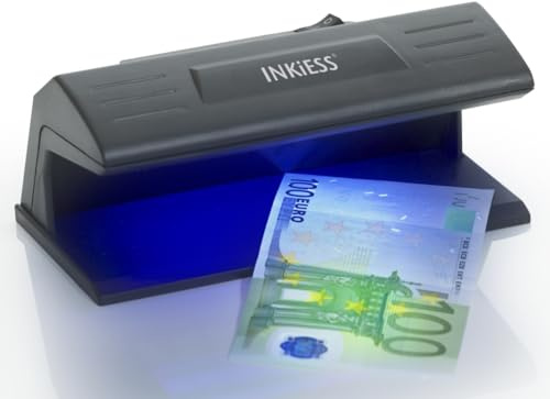 Inkiess Banknoten-Prüfgerät UV 22 BxTxH 18,5x9,5x8cm schwarz