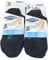 Pack 6 Paia Fantasmini Uomo POMPEA Blu Nero Bianco Cotone (6 Paia Nero - 43 / 46)