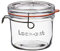 Luigi Bormioli Einmachglas 500 ml LOCK-EAT, Bügelglas mit Gummidichtung, Einweckglas mit abnehmbaren Glasdeckel, Menge: 1 Stück, 12 x 12 x 10.5 cm