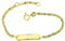 JC Schmuck 585 Gold Baby ID-Armband Kinder Goldarmband 14 cm I S-Panzer-Armband mit Gravur Taufarmband Gold Namensarmband I Babyarmband mit Namen I Kinderschmuck made in Germany I 5.54843
