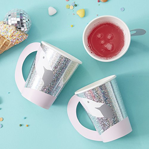 Ginger Ray Pink Iridescent Foiled Becher, 8 Stück, Mehrfarbig, M