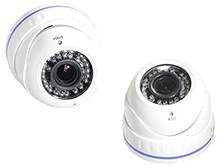 vetrineinrete® Telecamera dome ahd full hd 720p 1.3 mpx lente varifocale 2,8 12 mm esterno protezione ip57 camera di sorveglianza sicurezza in casa negozio ufficio 2055ahd per interni e esterni
