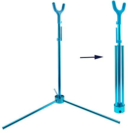 ZSHJG Recurve Bogenstand Faltbare Bow Racks Outdoor Aluminium Bogenhalter
