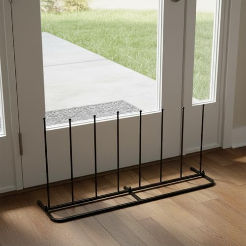 Woodside Steel Wellington Welly Dirty Boot Rack 4 Pairs Walking Shoe Storage Stand