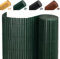 INMOZATA PVC Garden Screening 1.5m High Privacy Fence Screening Privacy Protective Screens for Garden, Backyard, Balcony, Terrace (Green,1.5x3m)