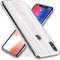 NALIA Tempered Glass Case compatible with iPhone X/XS, Protective Iridescent Holographic Hard Cover with Silicone Bumper, Shockproof & Scratch-Resistent Back Protector, Color:Transparent