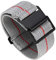 BINLUN Elastic Nylon Watch Straps 18mm/20mm/22mm Marine Nationale Style Parachute Fabric Replacement Watch Band Hook-and-Loop Silver/Black Buckle Men Women(Grey-red,20mm)