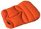 Sitback Basic Slim Keilkissen Stuhlkissen Autositzkissen Universal (neon orange)