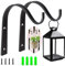 Lenxnmy Wandhalterung Blumenampel Halterung Pflanzenhalterung Blumenampelhalter Garten Eisen Wandhaken Outdoor Indoor Garden Hook Halterung für Vase/Vogelhäuschen/Pflanze (4inch)