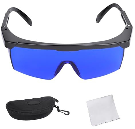 GAESHOW Sport Sonnenbrille, Golfball Finder Brille, Outdoor Sport Schutzbrille, Golfball Sucher Gläser, Blaue Gläser UV-Schutz Sonnenbrille mit Aufbewahrungskoffer Leichtgewicht