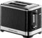 Russell Hobbs 28091 Structure Toaster, 2 Slice - Contemporary Design Featuring Lift and Look with Frozen, Cancel and Reheat Settings, Black