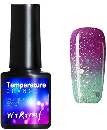 Asalinao Nagellack 28 Farbwechsel Nagellack Peel Off Sunlight Sensitive Farbwechsel Nagellack 8 ml DIY Maniküre