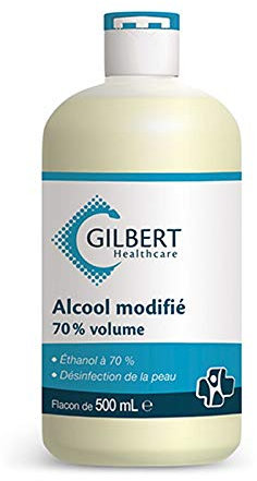 Alcool modifié à 70° Gilbert - Flacon de 500 mL