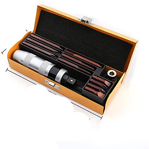 Set di cacciaviti a percussione da 13 pezzi Cacciavite a molla per impieghi gravosi Punta a scalpello Estrattore di viti multifunzionale di grado industriale-Federazione Russa, 12 pezzi